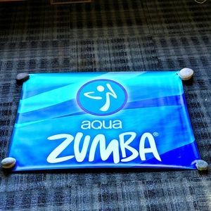 Aqua Zumba vinyl banner w/ grommets